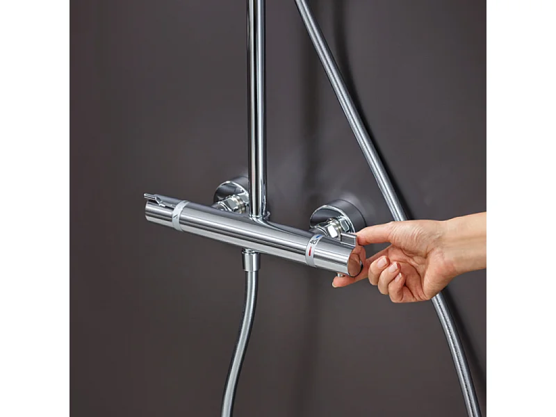 Colonne de douche thermostatique HANSGROHE Croma Select S 280 chromé