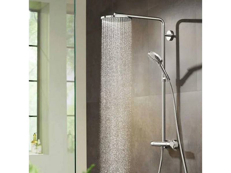 Colonne de douche thermostatique HANSGROHE Raindance S 240 chromée + nettoyant Briochin