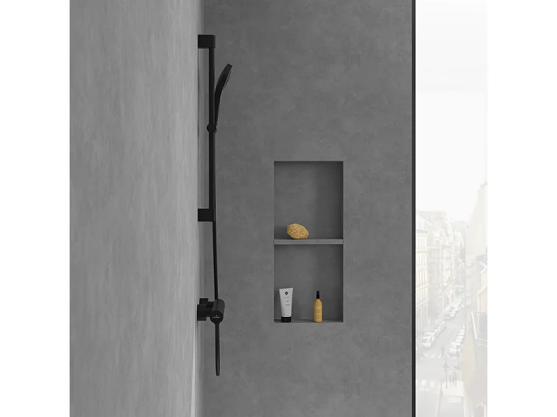 Mitigeur mécanique douche VILLEROY ET BOCH Loop & Friends Noir mat