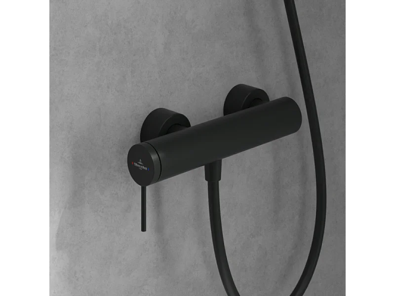 Mitigeur mécanique douche VILLEROY ET BOCH Loop & Friends Noir mat