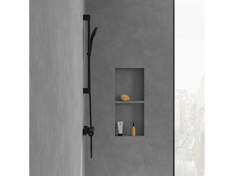 Mitigeur mécanique douche VILLEROY ET BOCH Loop & Friends Noir mat