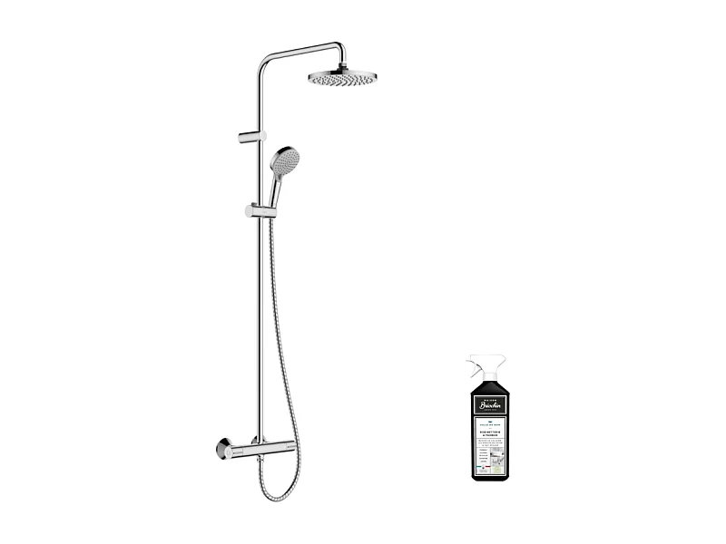 Colonne de douche thermostatique HANSGROHE Vernis Blend 2 jets + nettoyant