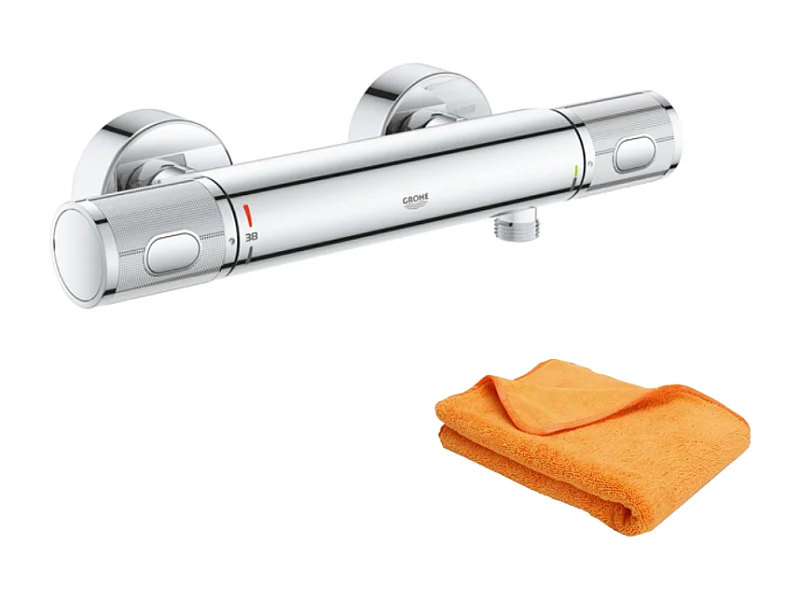 Mitigeur douche thermostatique GROHE Quickfix Precision Feel + microfibre