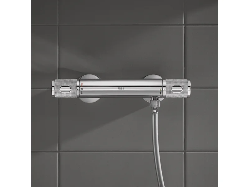 Mitigeur douche thermostatique GROHE Quickfix Precision Feel + microfibre