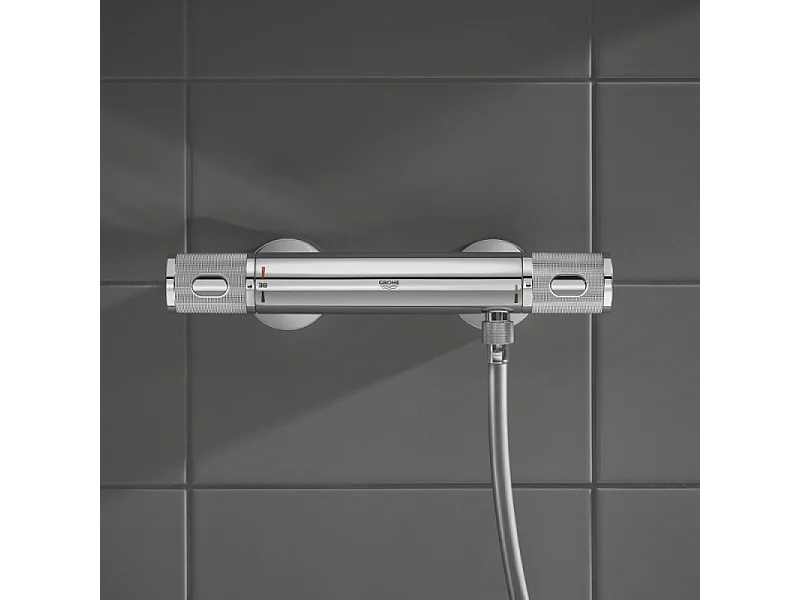 Mitigeur douche thermostatique GROHE Quickfix Precision Feel + microfibre