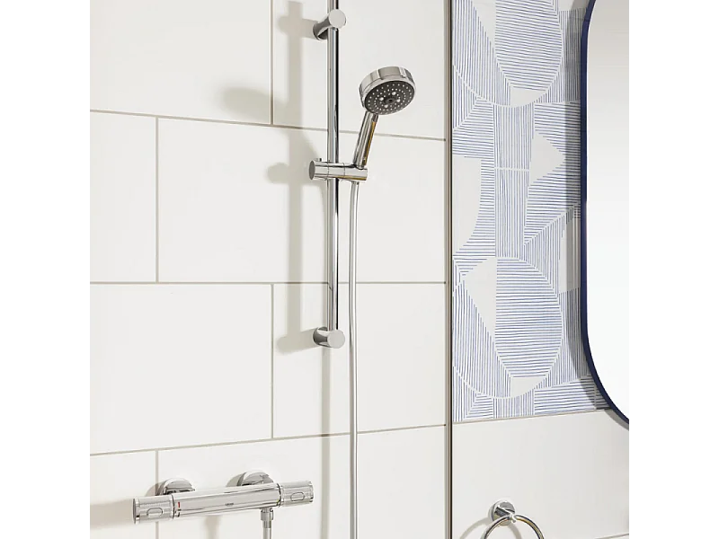 Mitigeur douche thermostatique GROHE Quickfix Precision Feel + microfibre