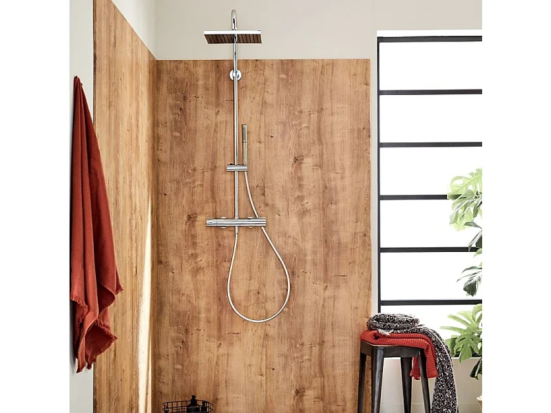 Colonne de douche thermostatique JACOB DELAFON Brigitte chromé