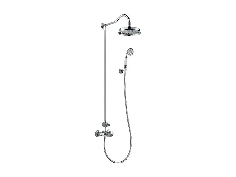 Colonne douche thermostatique rétro recoupable Paini Lady's Chrome