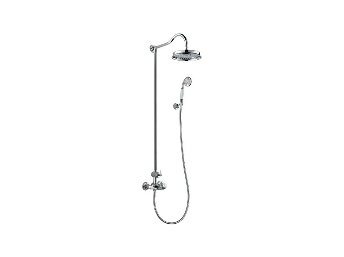 Colonne douche thermostatique rétro recoupable Paini Lady's Chrome