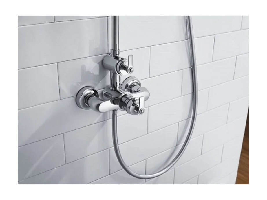 Colonne douche thermostatique rétro recoupable Paini Lady's Chrome