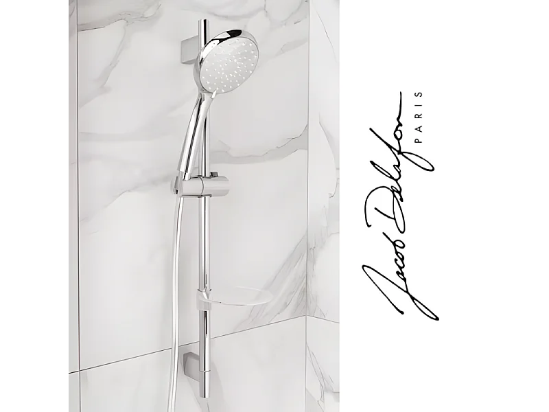 JACOB DELAFON Douchette 3 jets Awaken organic avec barre de douche et porte savon