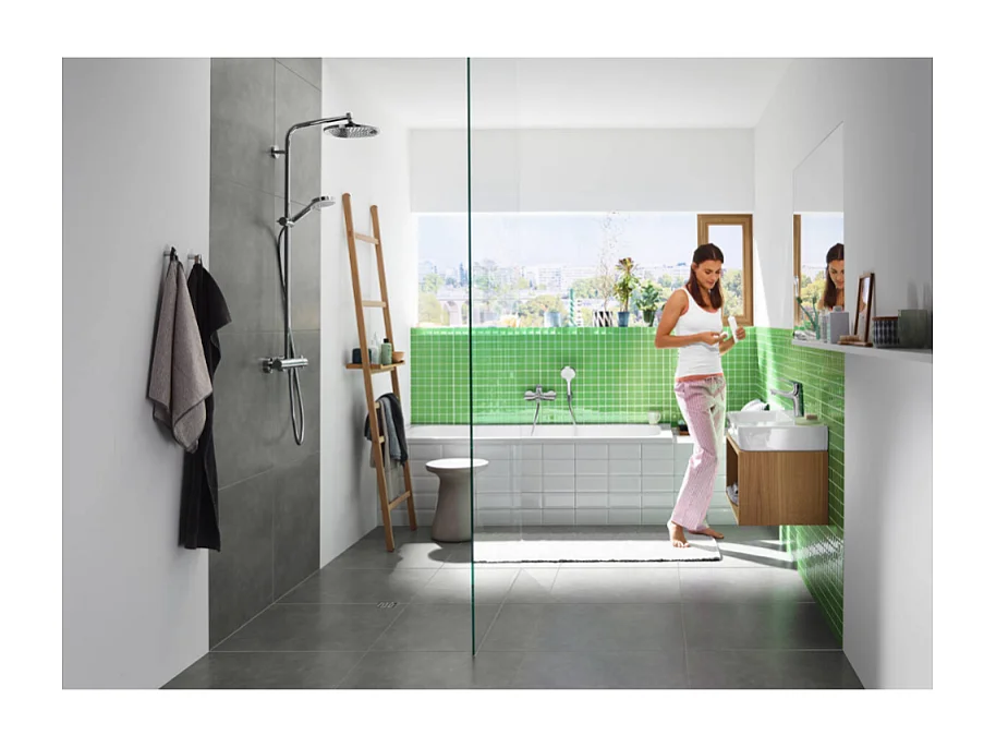 HANSGROHE Crometta S 240 columna de ducha termostática cromada
