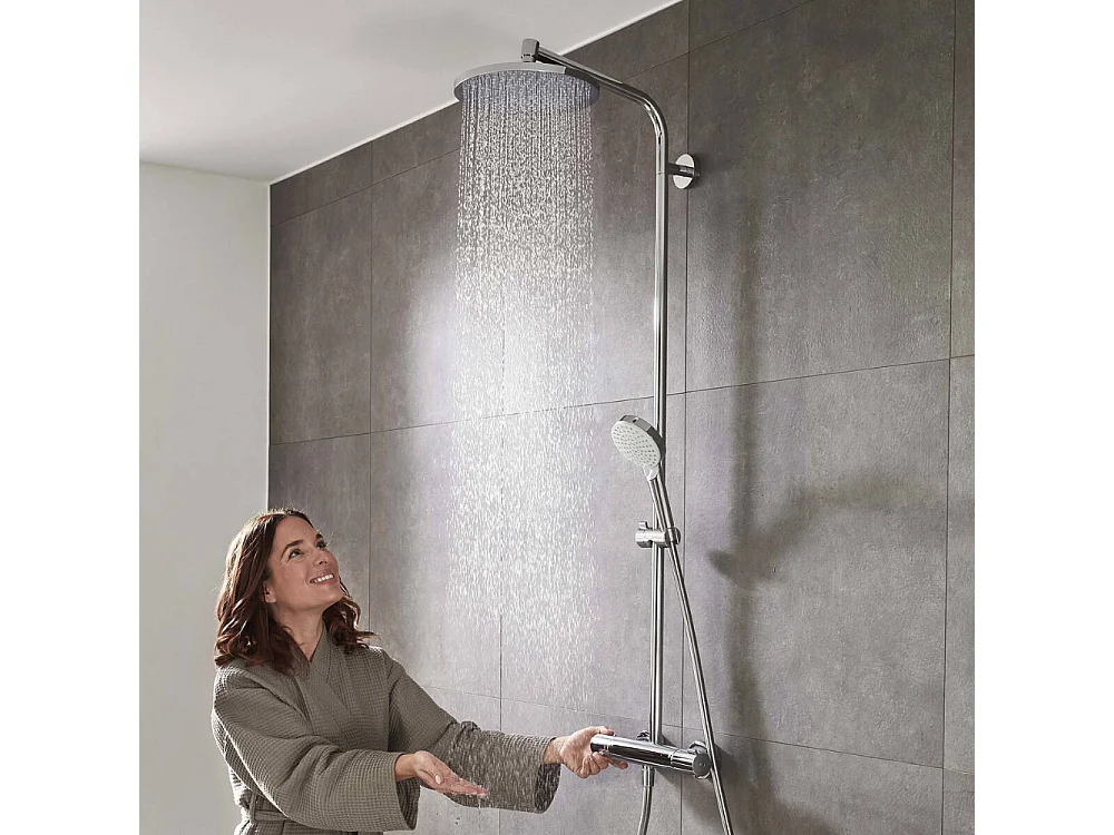 HANSGROHE Crometta S 240 columna de ducha termostática cromada