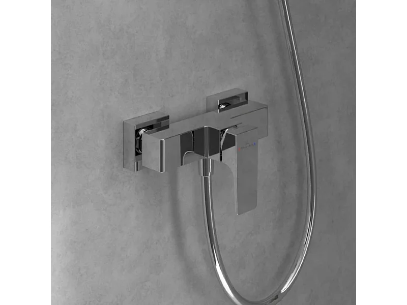 Mitigeur mécanique douche VILLEROY ET BOCH Architectura Square Chrome