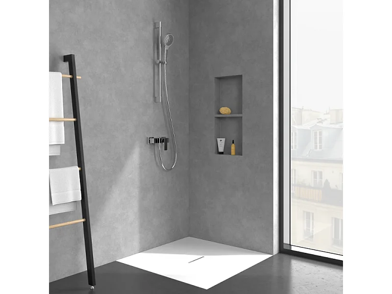 Mitigeur mécanique douche VILLEROY ET BOCH Architectura Square Chrome
