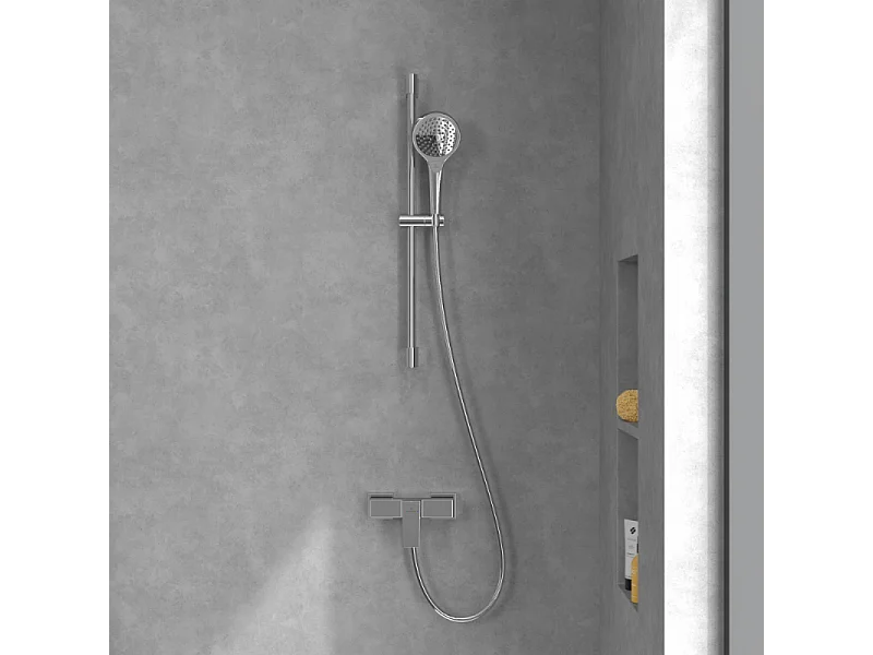 Mitigeur mécanique douche VILLEROY ET BOCH Architectura Square Chrome