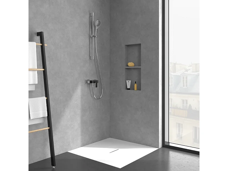 Mitigeur mécanique douche VILLEROY ET BOCH Architectura Square Chrome