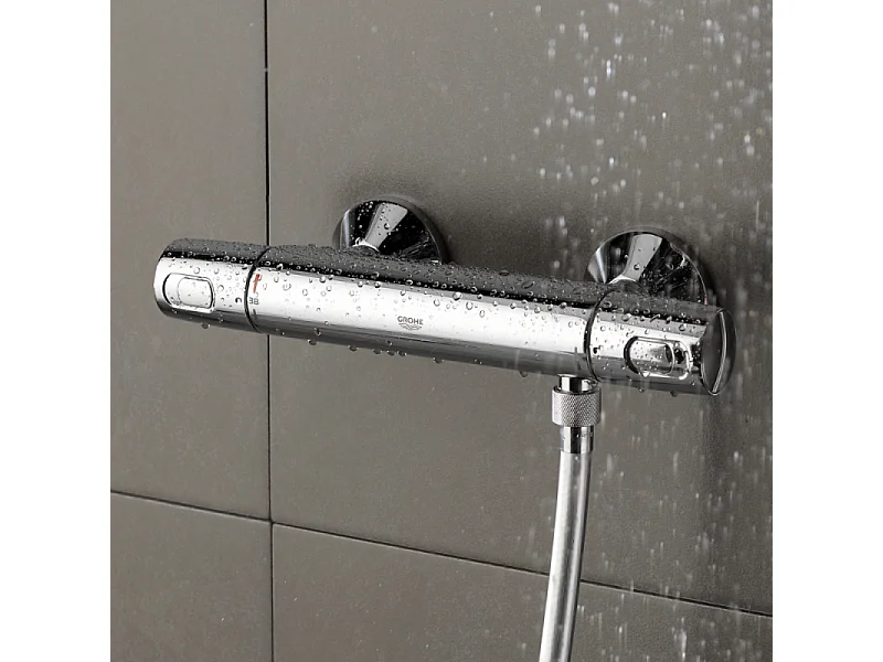 Mitigeur douche thermostatique GROHE Quickfix Precision Trend + microfibre