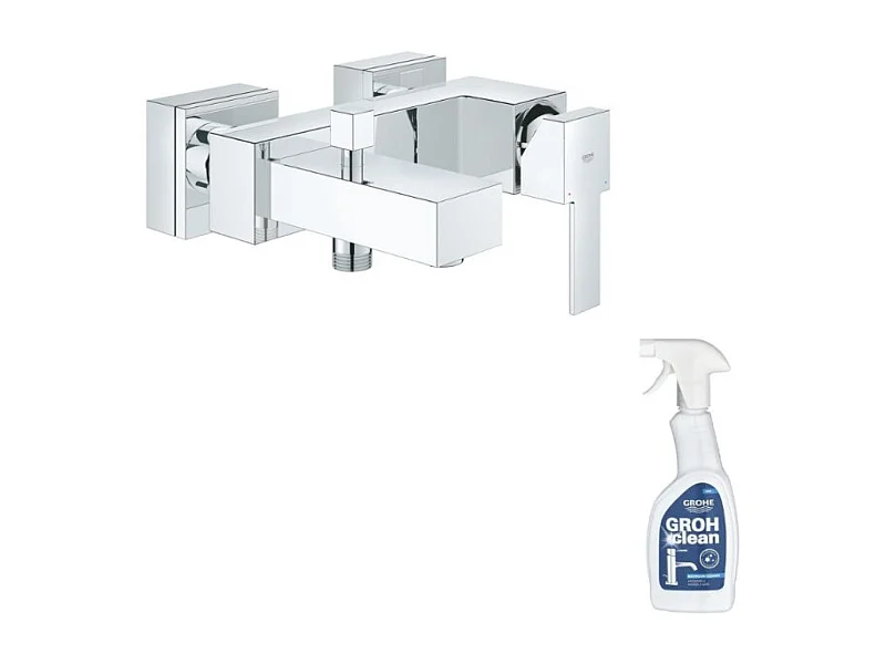 Mitigeur de douche mécanique GROHE Sail Cube chromé + nettoyant
