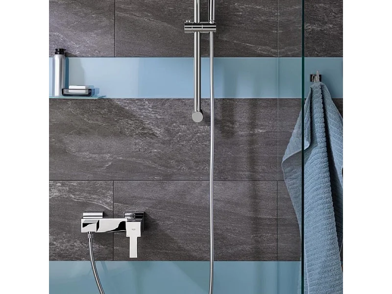 Mitigeur de douche mécanique GROHE Sail Cube chromé + nettoyant