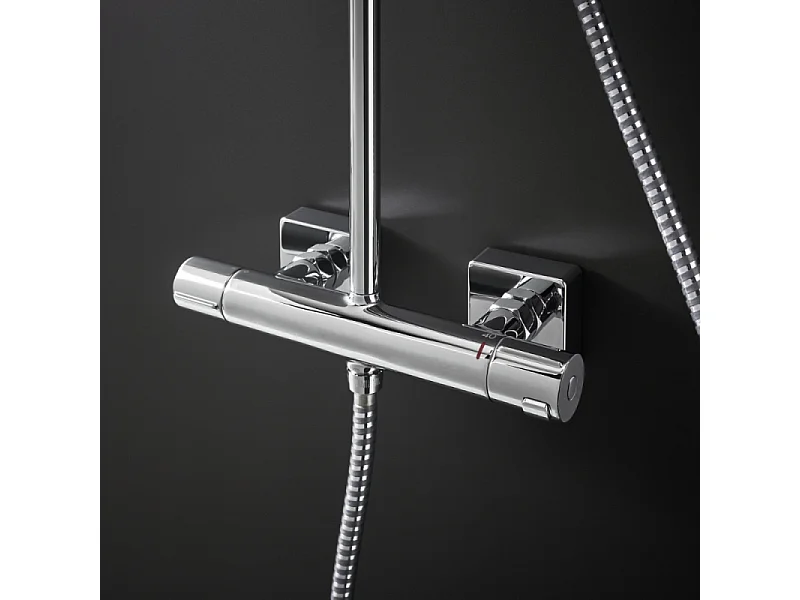 Colonne de douche thermostatique HANSGROHE Vernis Shape 230 Green chromé