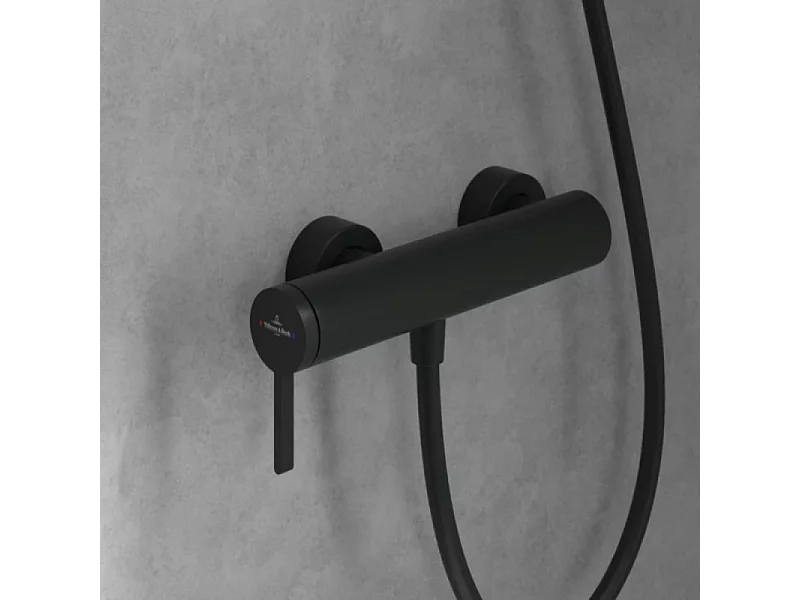 Mitigeur mécanique douche VILLEROY ET BOCH Dawn Noir mat