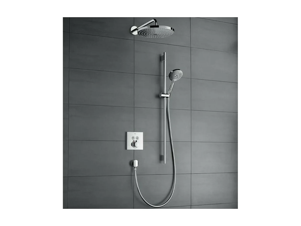 HANSGROHE Raindance 120 Set de ducha de 3 chorros con barra y jabonera