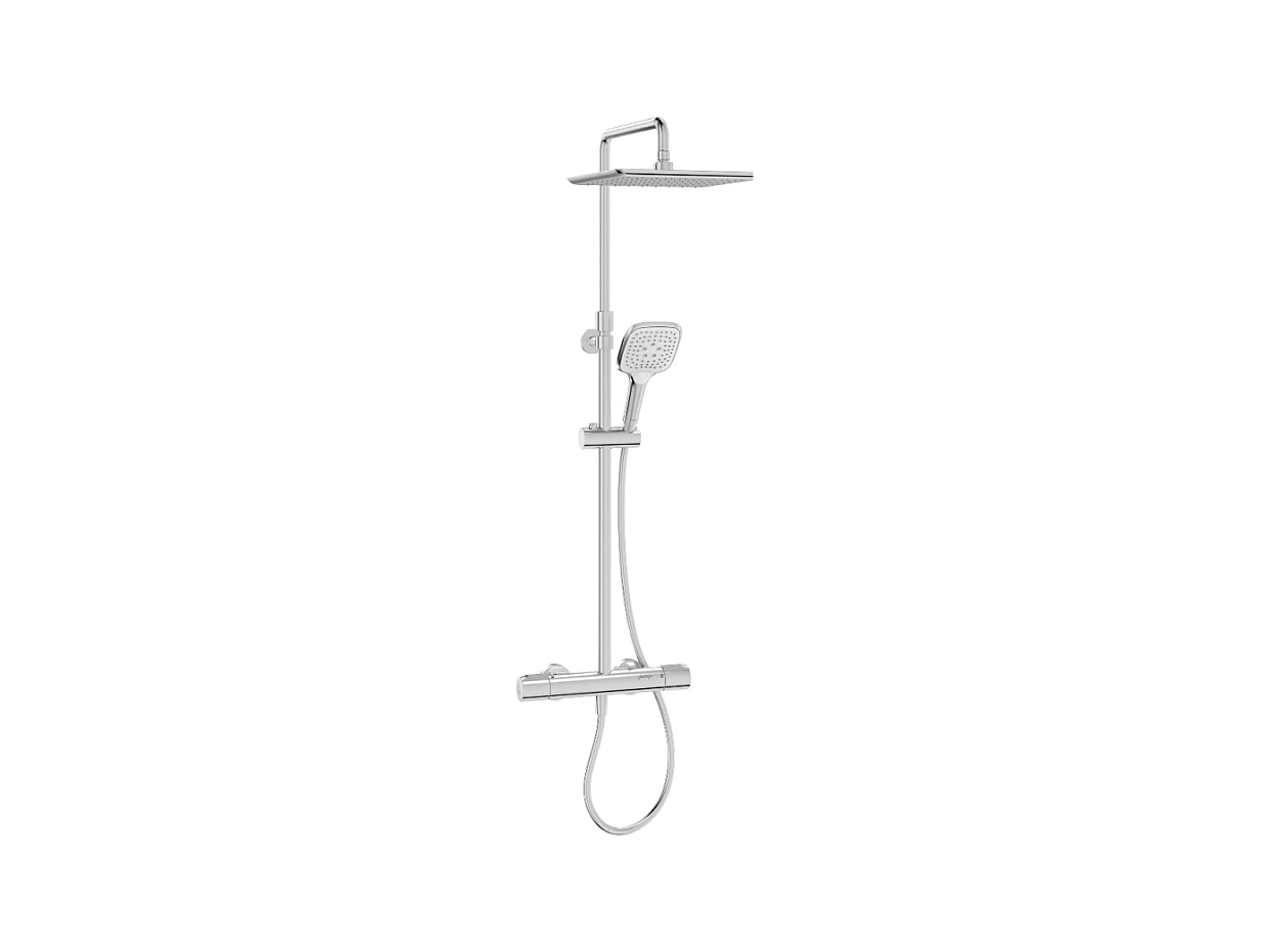 Colonne de douche thermostatique JACOB DELAFON Emma chromé
