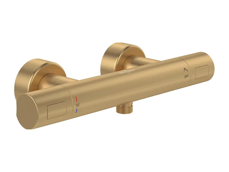 Mitigeur douche thermostatique VILLEROY ET BOCH Universal rond Or brossé