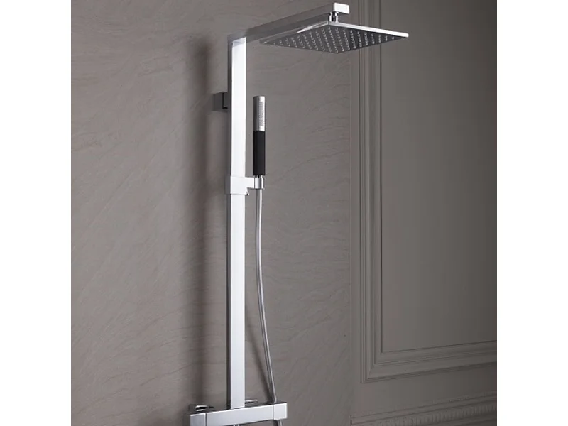 Colonne douche Strayt Jacob Delafon - Douche de tête carrée