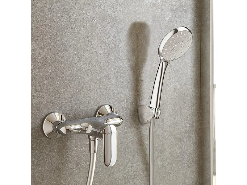 Douchette 3 jets JACOB DELAFON Awaken organic avec support