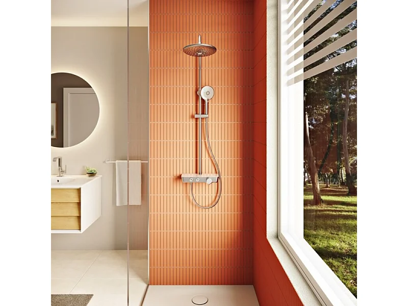 Colonne de douche VITRA Aquacontrol Charm 240 2F + Nettoyant Briochin