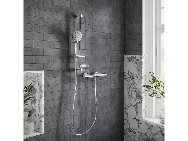 Mitigeur douche thermostatique VILLEROY ET BOCH Universal rond Chrome