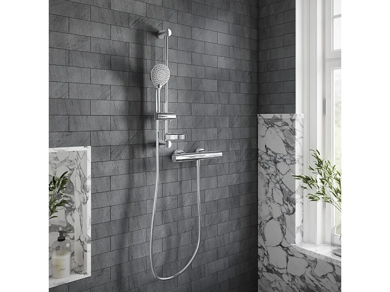 Mitigeur douche thermostatique VILLEROY ET BOCH Universal rond Chrome