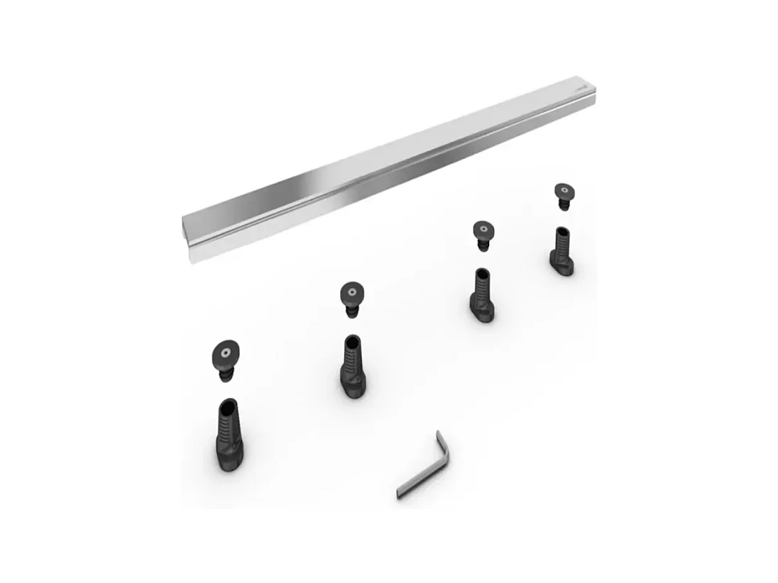 WEDI Barrette de finition à carreler pour évacuation linéaire 70 cm inox brossé Fundo