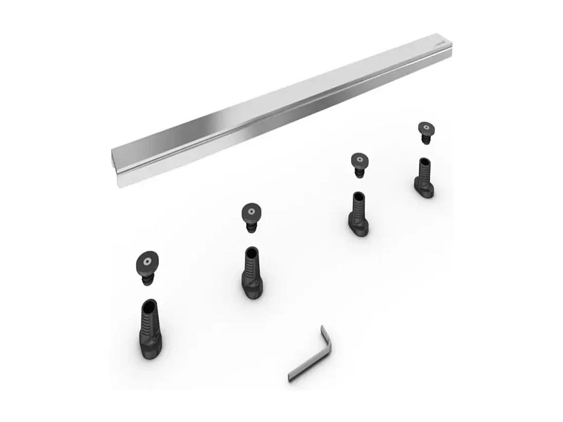 WEDI Barrette de finition à carreler pour évacuation linéaire 70 cm inox brossé Fundo