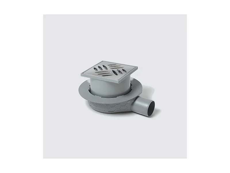 Kessel - Siphon de sol Ultra plat 54 avec grille et membrane d'étanchéité