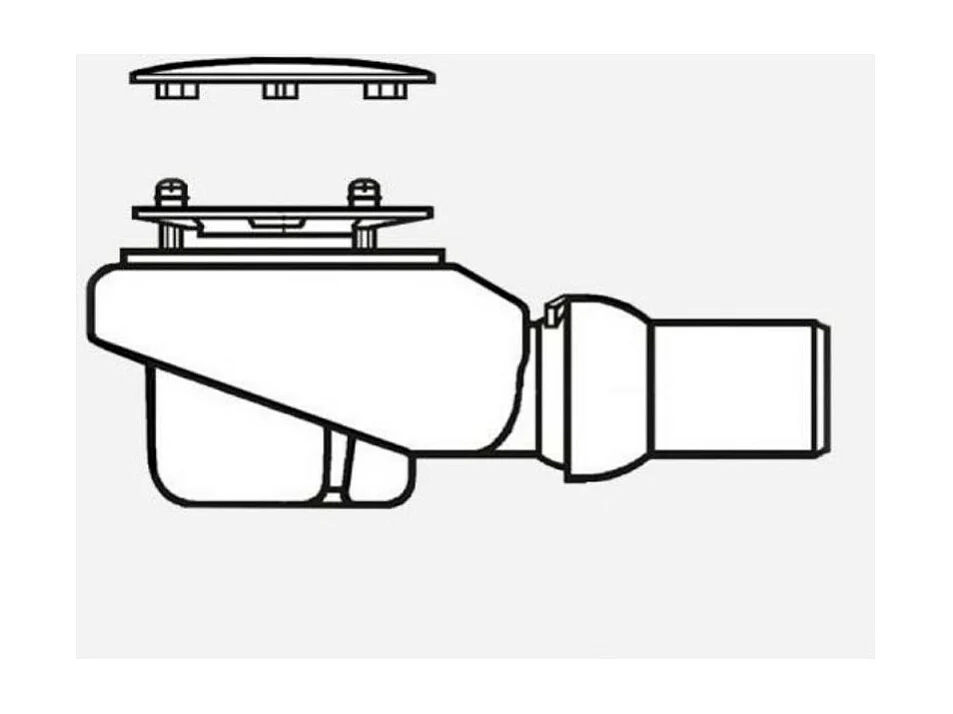 Bonde VILLEROY ET BOCH Tempoplex Plus 90mm avec cache