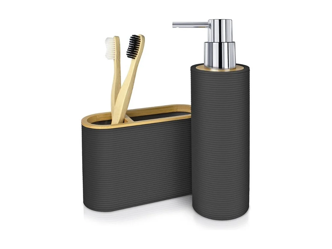 Lot accessoires WC DEBLANCH Laos, noir