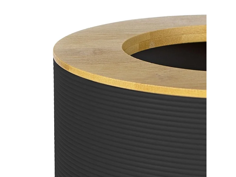 Lot accessoires WC DEBLANCH Laos, noir