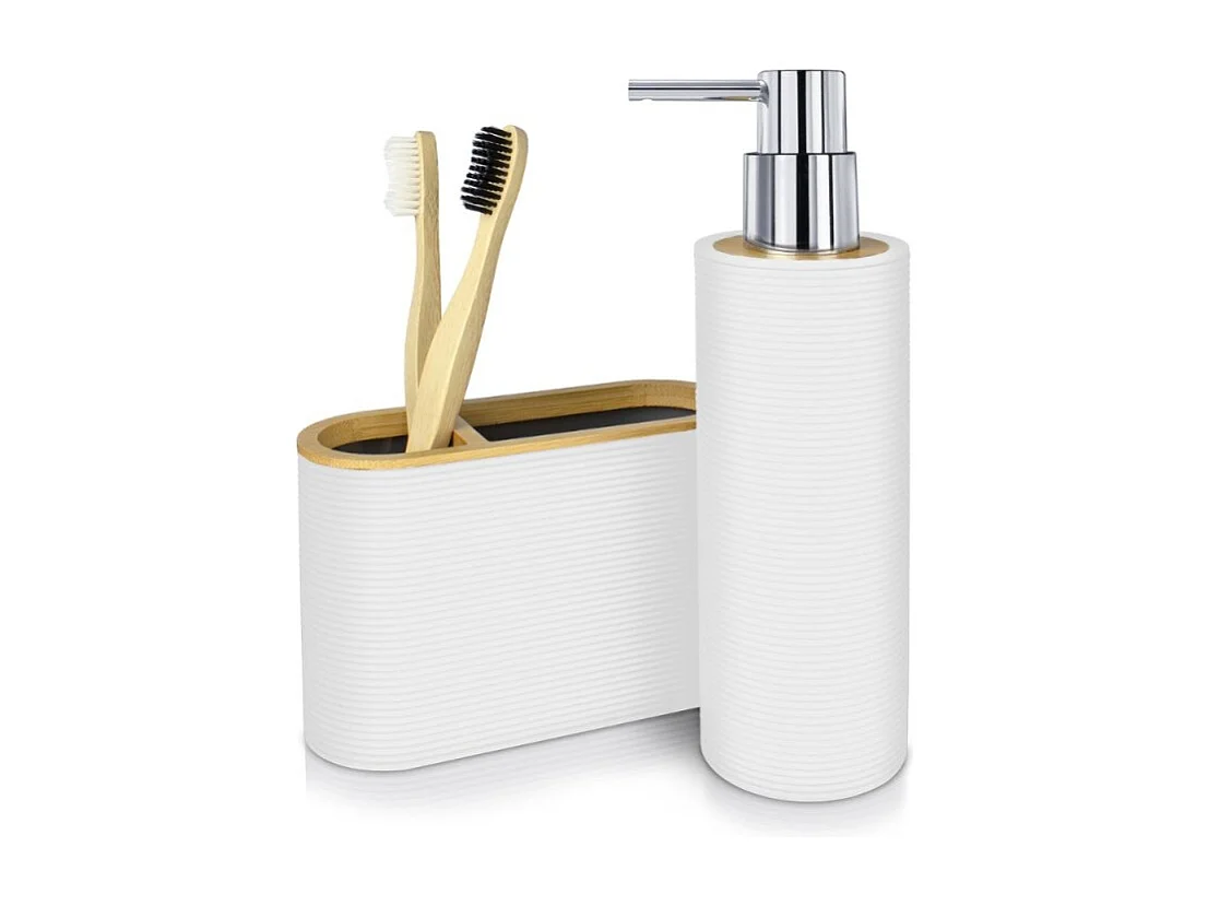 Lot accessoires WC DEBLANCH Laos blanc