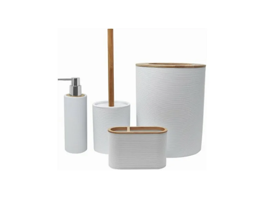 Lot accessoires WC DEBLANCH Laos blanc