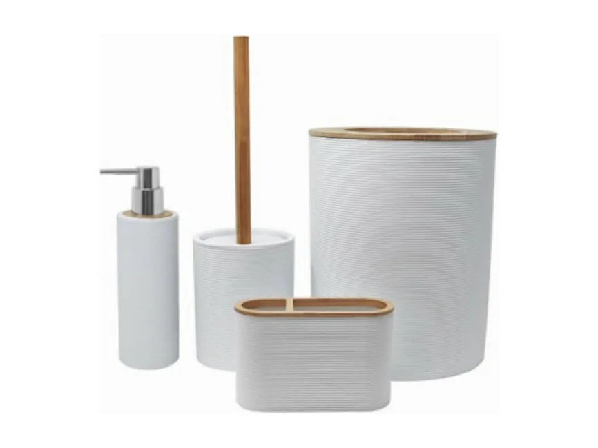Lot accessoires WC DEBLANCH Laos blanc