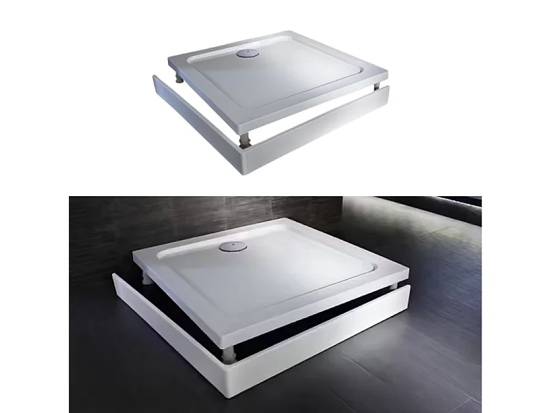 Kit de réhausse avec tablier blanc pour receveur Flight Jacob Delafon - E62504-00