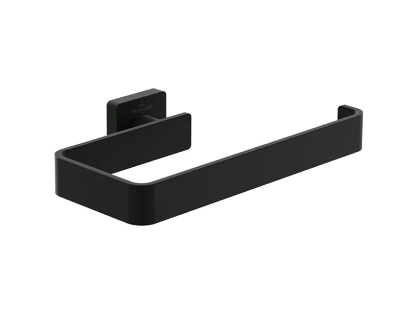 Barre rectangulaire porte-serviettes VILLEROY ET BOCH Elements - Striking Noir Mat