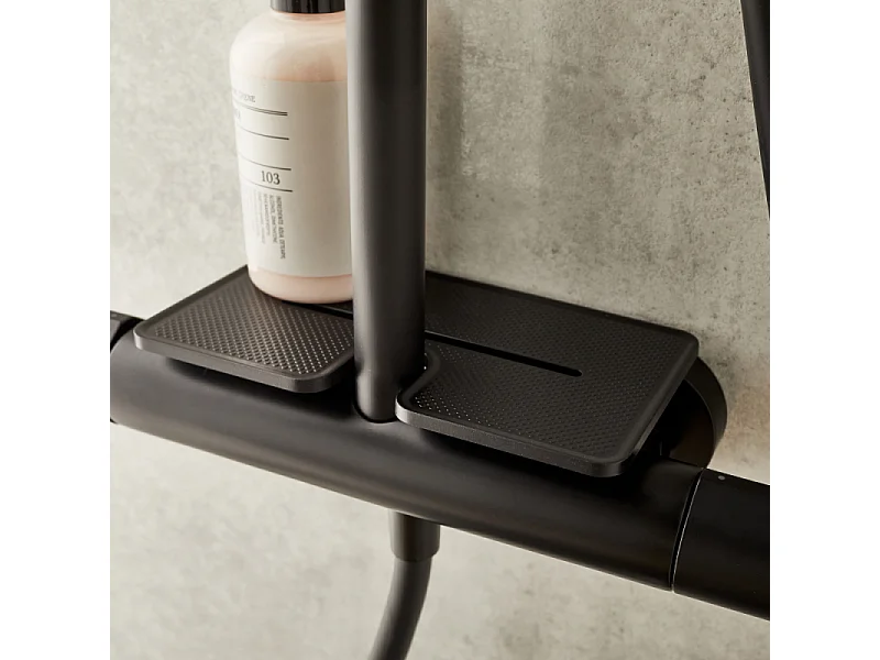 Tablette de douche antiglisse JACOB DELAFON Metro noir mat