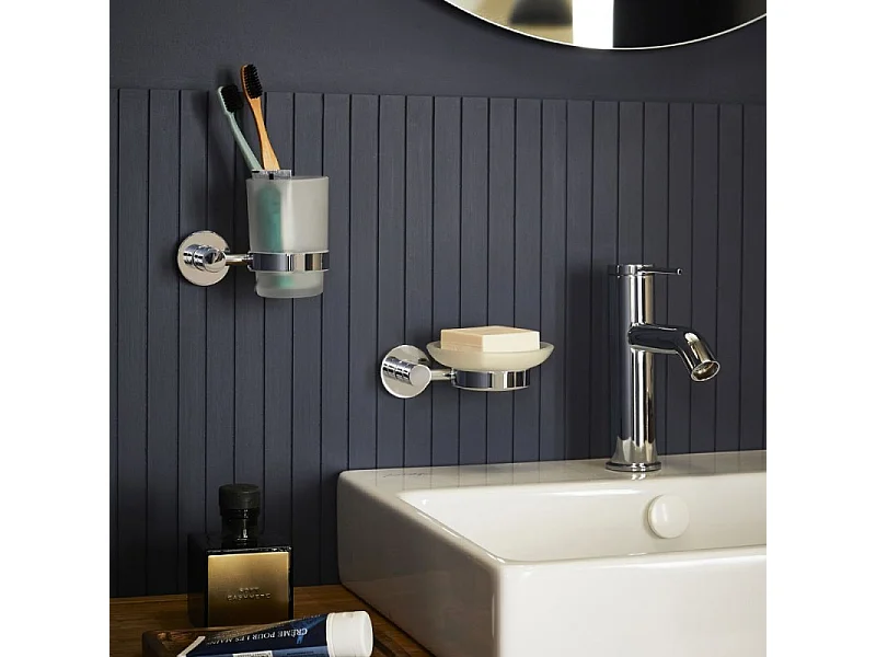 Porte savon JACOB DELAFON Eo Classique Forme circulaire Chrome