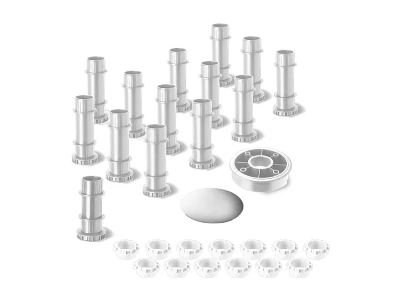 Jacob Delafon - Pieds pour receveur à surélever Flight Pure, 140 à 160 cm