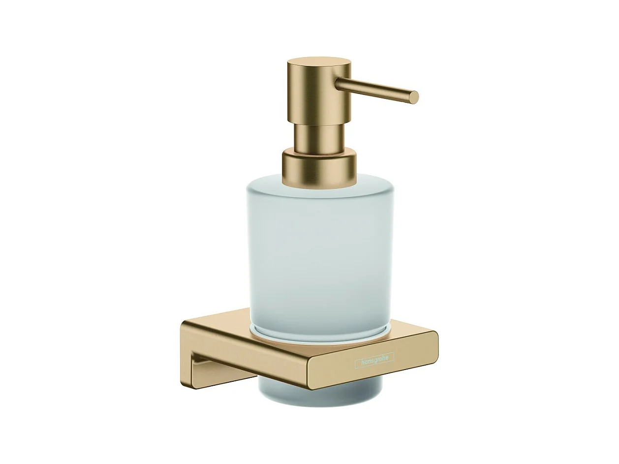 Dispensador de jabón líquido AddStoris de bronce cepillado HANSGROHE