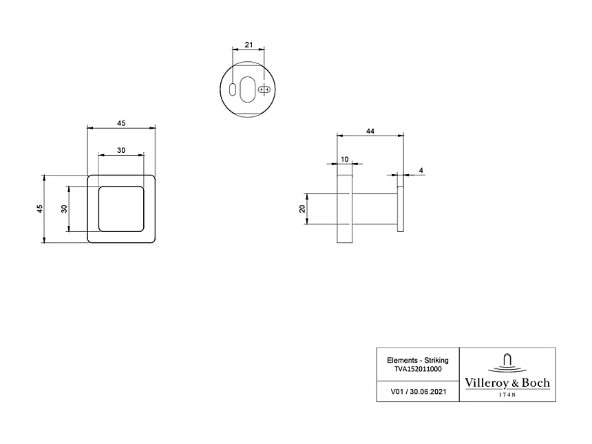 Crochet VILLEROY ET BOCH Elements - Striking Chrome